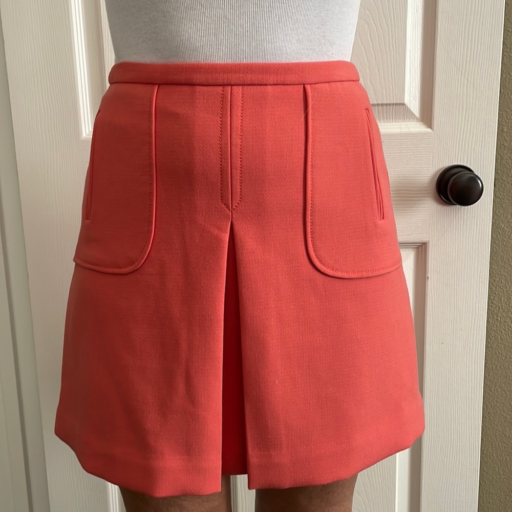 Maeve Coral Mini Skirt